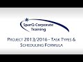 Project 2013/2016 - Task Types & Scheduling Formula