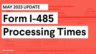 Form I-485 Processing Times | May 2023 Update