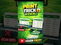 Excel Print Problem SOLVED ⚡ Fit Sheet Perfectly! #excel #exceltips #excelshorts #exceltutorial