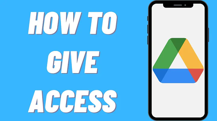 How To Give Access On Google Drive (Share Files and Folders)