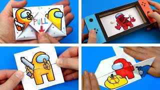 5 COOL AMONG US Transformations ARTS & PAPER CRAFTS tutorial screenshot 5