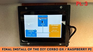 Final install of the DIY Cerbo GX / Raspberry Pi in Nigel