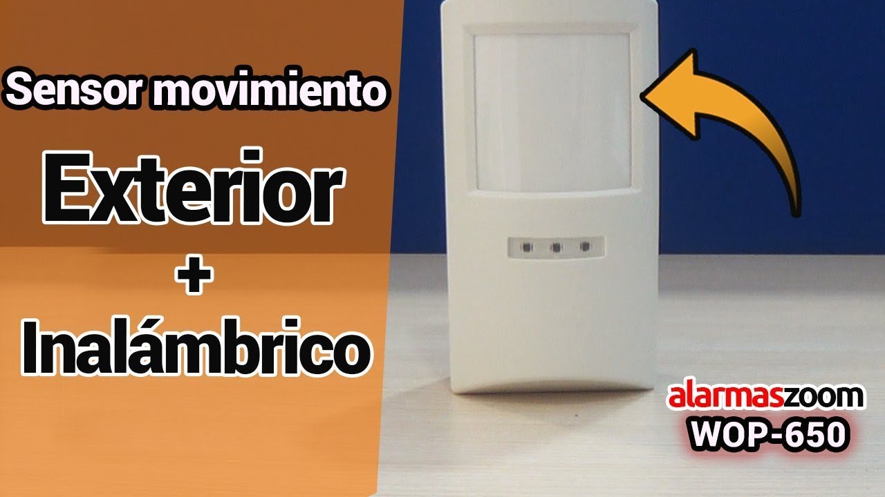 🔻Sensor de movimiento exterior infrarrojo alarmas inmune a pequeños  animales menores 20kg 1527-2262 