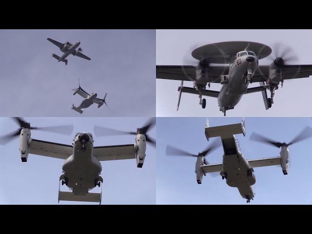 25/04/18 厚木基地日米親善春祭り2025前日 外来機飛来 U.S. Navy VAW