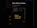 C Language Practice Questions | What Will Be the Output? #CProgrammingQuestions #CodingShorts