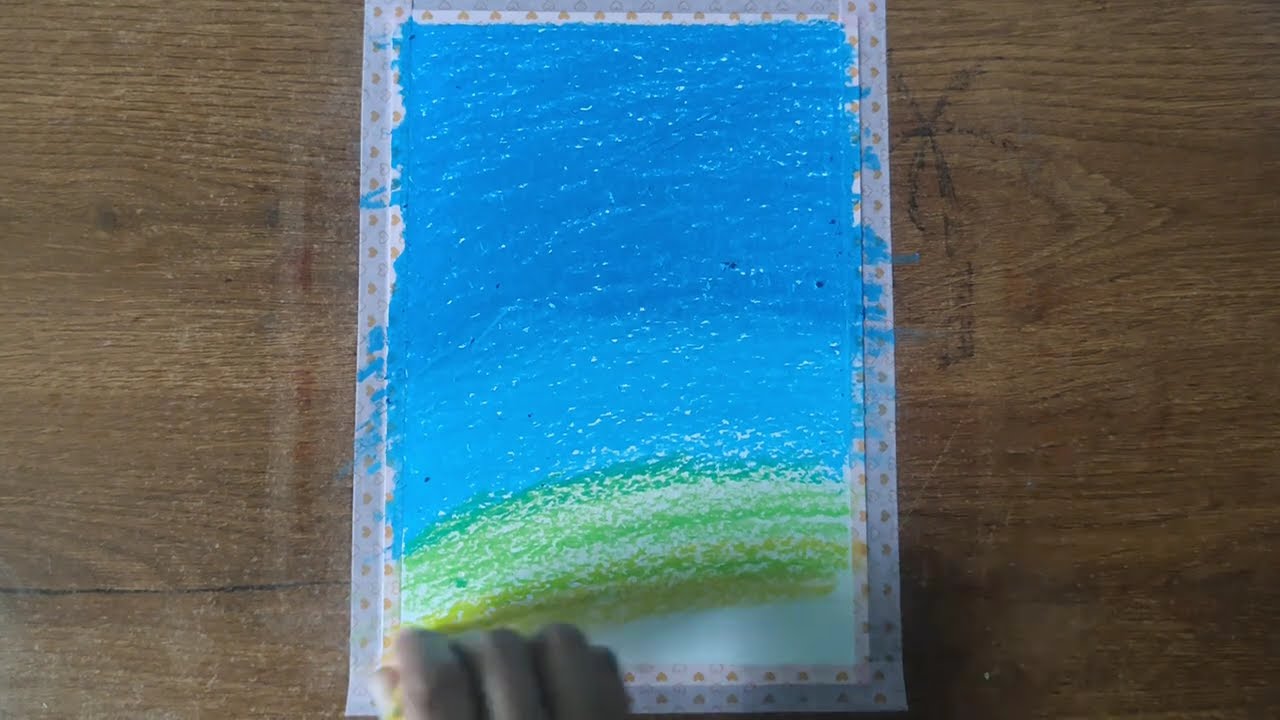 Easy Oil Pastels Painting | Easy Scenery Painting || Saniya Patel | Easy Painting 