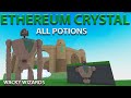 All Potions Ethereum Crystal Wacky Wizards Roblox New Update Wacky Wednesday