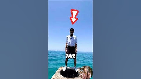 He Jumped Into a Mysterious Hole… What Happened Next Shocked Everyone! 😱🌊 #CrazyJump #shorts
