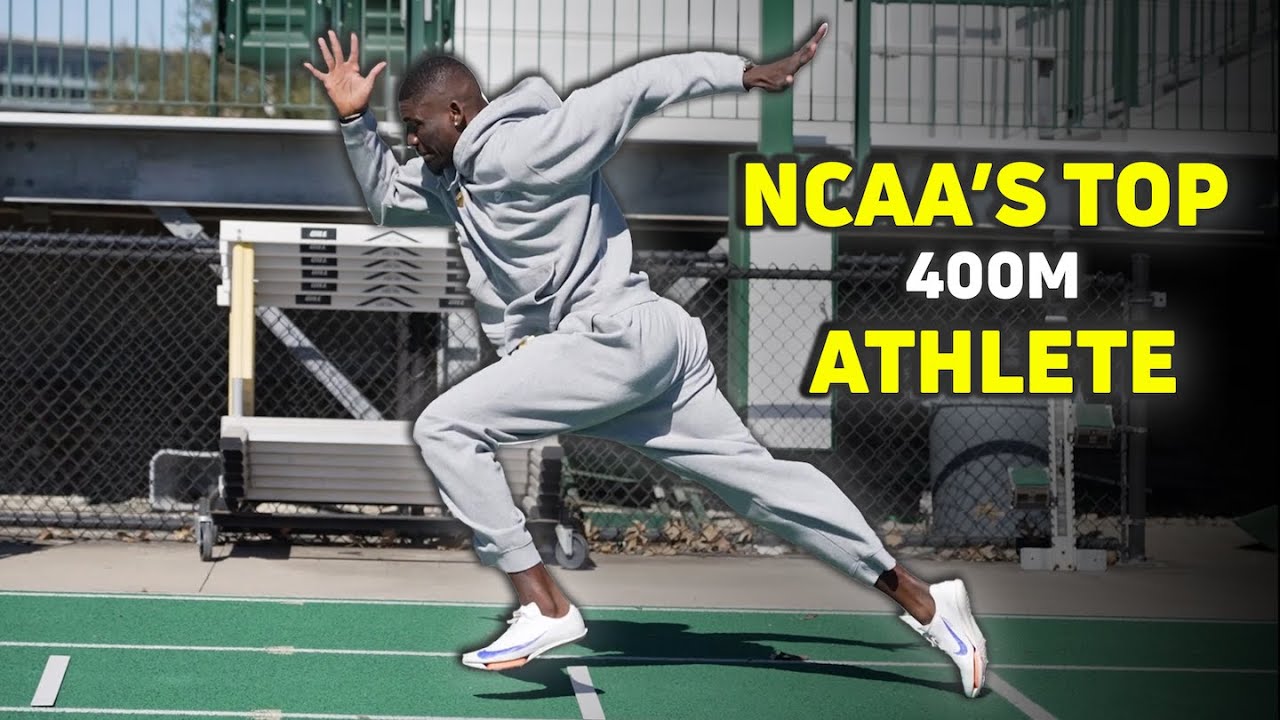 The NCAA's Top 400m Athlete, Nathaniel Ezekiel Run's TOUGH Broken 400m Workout | Workout Wednesday