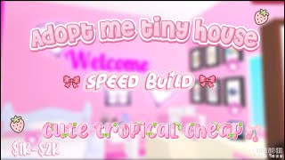 Adopt me tiny house speed build!!