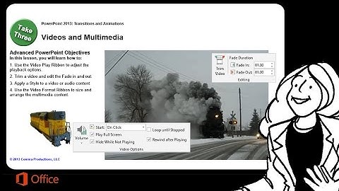 Microsoft PowerPoint 2013-Advanced: Using Videos