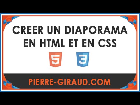 Création d&rsquo;un diaporama en HTML et en CSS