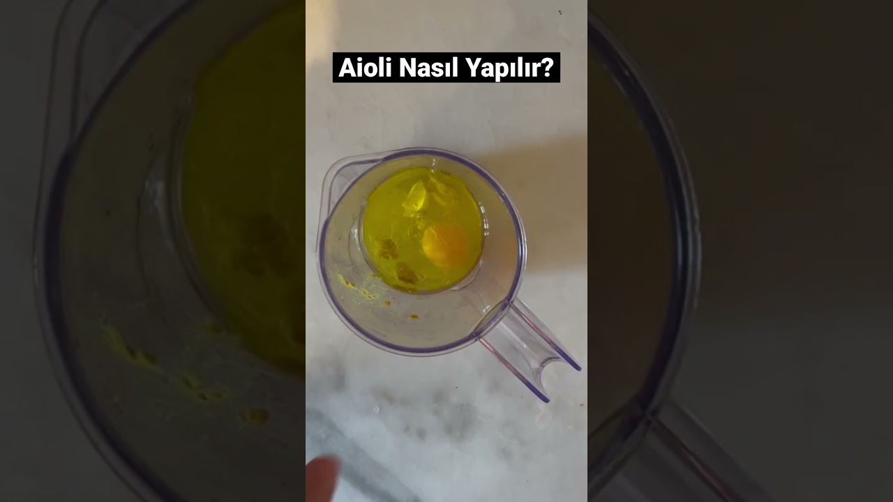 1 Dakikada Aioli Nasıl Yapılır? #shorts #aioli #sos #pratikyemektarifleri