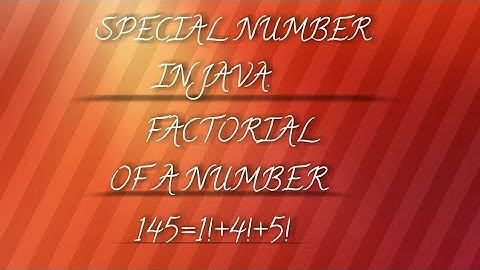 Special Number in java | ICSE | class 9 & 10 | amit das