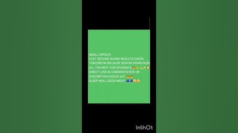 kcet second round results update 2023#kcetresult2023 #kcet_new_updates #kcet#kea kea new updates