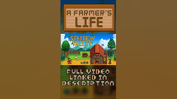 Giving the player PERSONALITY | A Farmer