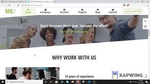 The7 Theme as a Modern Business Website || Shortintro || Themeintro