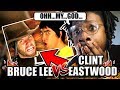 Bruce Lee vs Clint Eastwood. Epic Rap Battles of History (REACTION!)