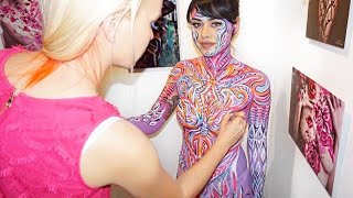 Paints & brushes to use for bodypainting, How to paint faster, How to make bodyart last longer