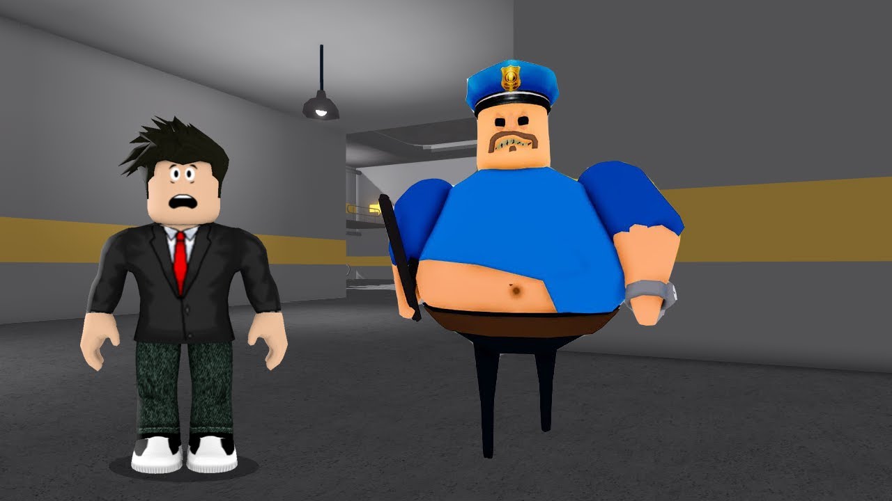 ESCAPE DO POLICIAL BARRIGUDO NA PRISÃO DO ROBLOX!! (BARRY'S PRISON