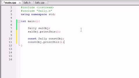 Buckys C++ Programming Tutorials - 44 - const Objects