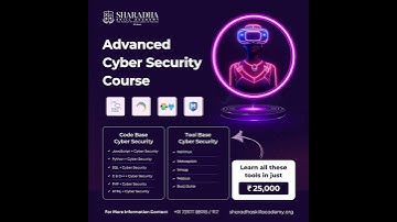 "Advanced Cyber Security Course 🔐 | Learn Ethical Hacking & Security Tools | Sharadha Skill Academy"