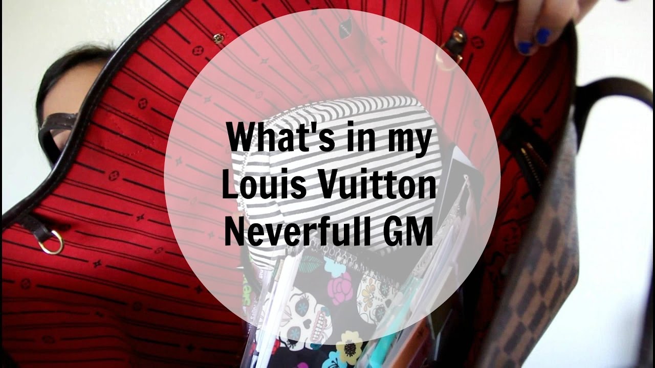 What&#39;s in my Purse // Louis Vuitton Neverfull GM // 2016 - YouTube