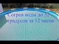 Подогрев бассейна. Быстрый подогрев бассейна. Уличный Бассейн.