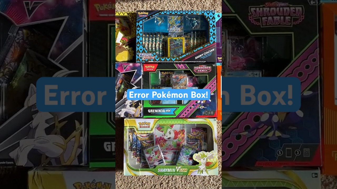 ERROR Pokémon Card Collection Box