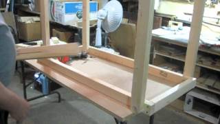 A handy wooden work table that