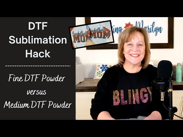 DTF Powder for Sublimation Hack - Fine Powder vs Regular Powder 