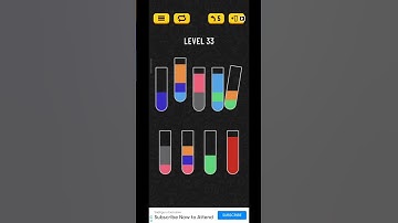 Water Sort puzzle level #33