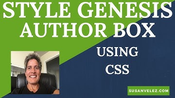 How to Style the Genesis Author Box Using CSS