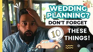 Wedding Day! Don't forget these 10 things!
