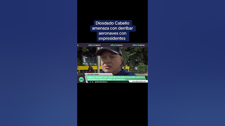 Diosdado Cabello amenaza con derribar avión de expresidentes viajen a #venezuela #edmundogonzález