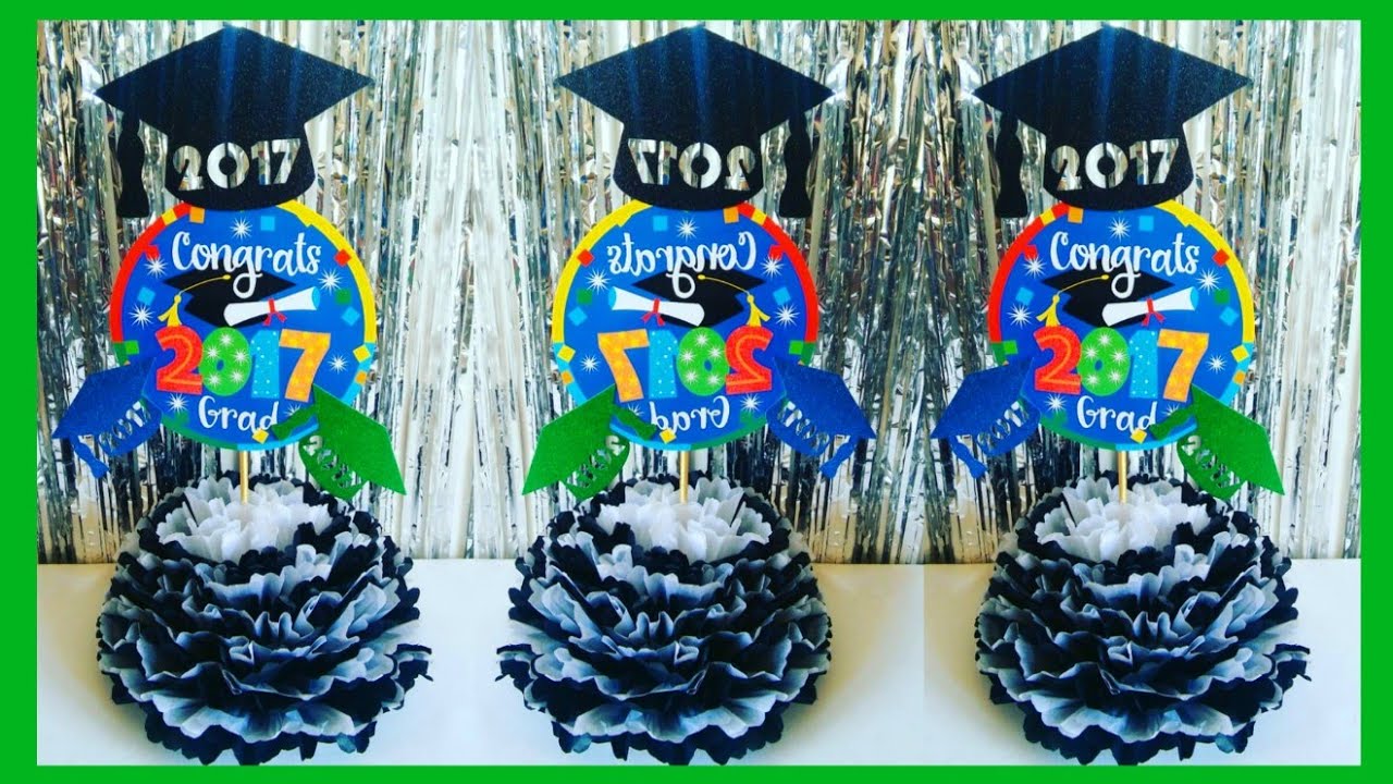 Ideas Para Centros De Mesa De Graduación Con Agua Flotante