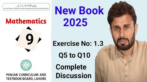 Exercise 1.3 Q6 to Q10 9th Math New Book|| Ex. 1.3 Q6 9th Math New Book|| Ex. 1.3 Q 10|| PCTB
