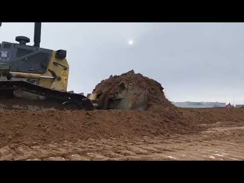 Планировка песка Осиновая роща - бульдозер СПб «ЛСТ-АРЕНДА» #bulldozer