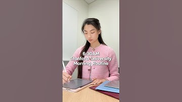 6:30AM Stanford University Morning Routine 🤍 #college #studywithme #productivity #studytips #vlog