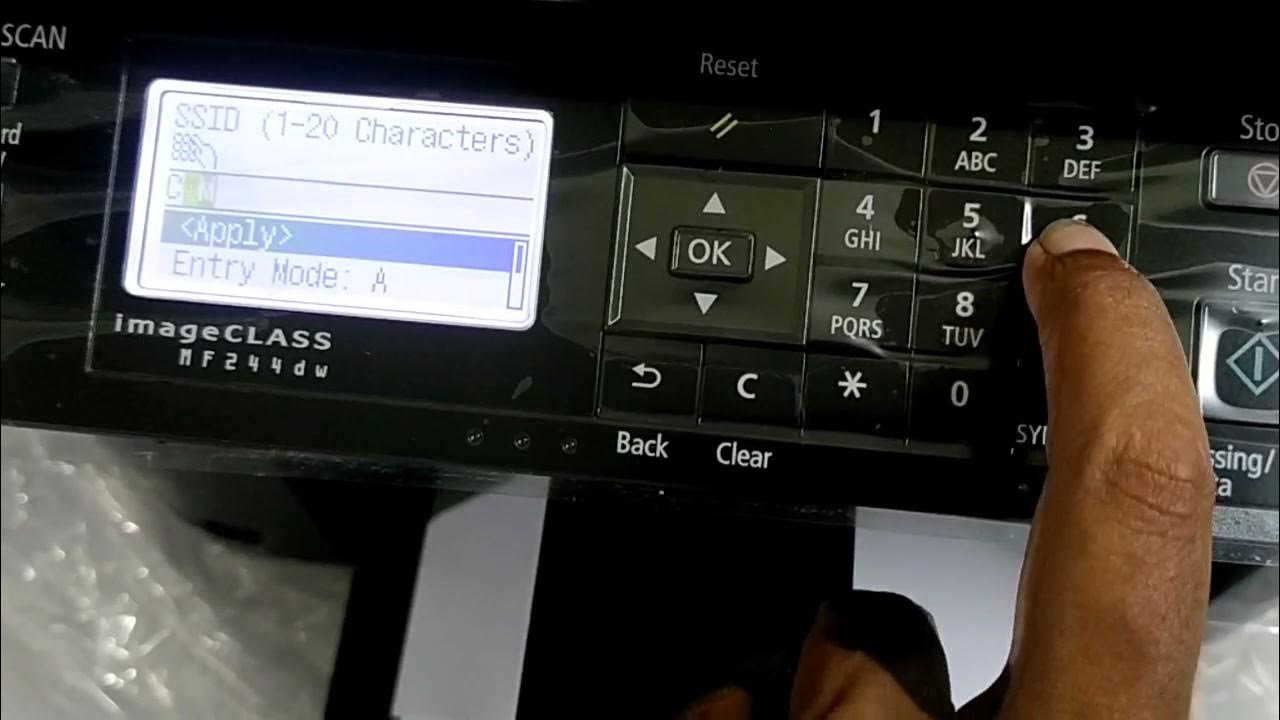 HOW TO CHANGE CANON MF244DW WIFI PASSWORD YouTube