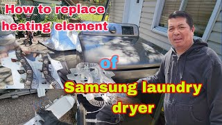 Paano palitan ng Heating element ang Samsung Laundry dryer