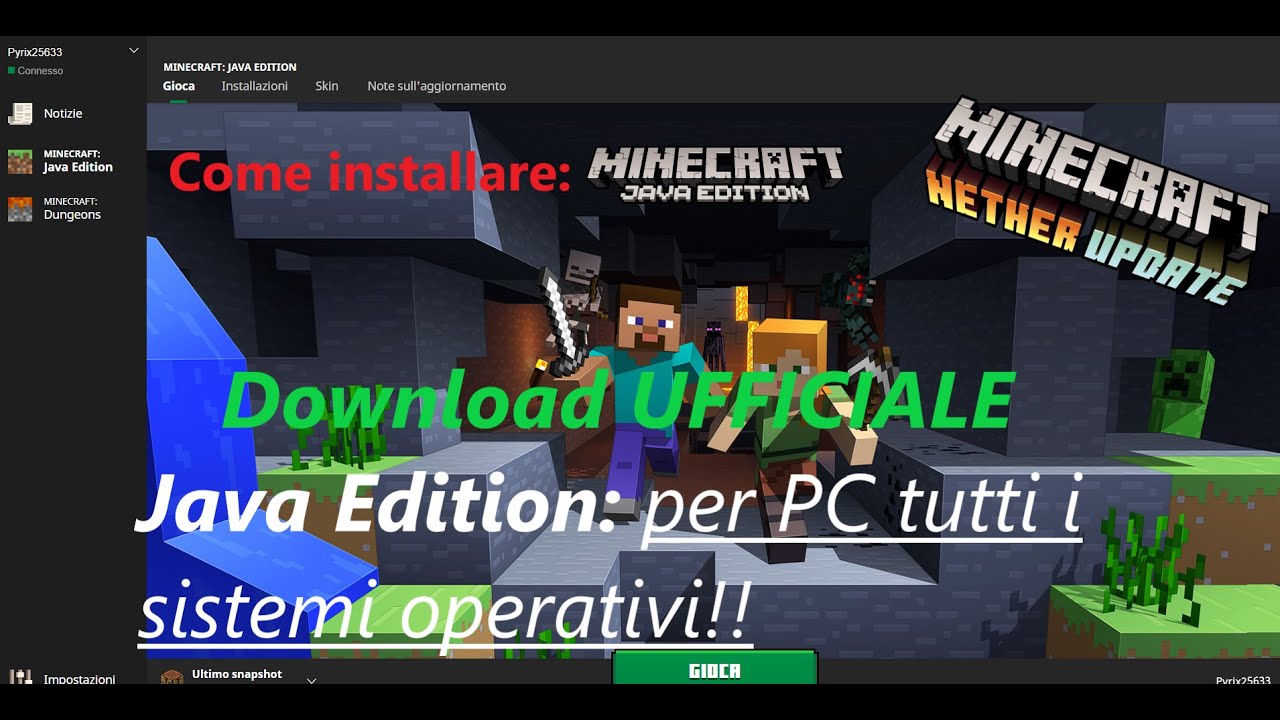 GUIDA COMPLETA: COME INSTALLARE MINECRAFT 1.18 EXPERIMENTAL 