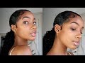How to: SLEEK LOW PONYTAIL with EDGES on Curly Natural Hair