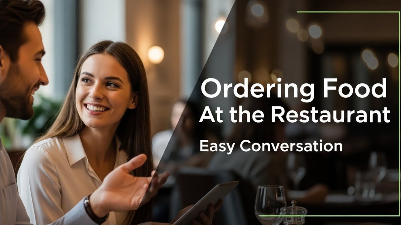 Ordering Food in a Restaurant | English Conversation for Beginners