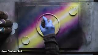 How to Paint Planets  Galaxy  Stars  Easy Spray Paint Art