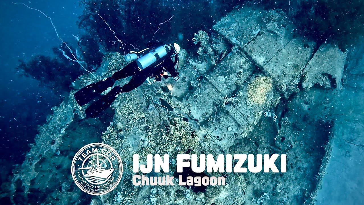 ep.05 Chuuk(Truk). IJN Fumizuki. 전투 함선 등장. TeamCCR WWII Wreck & CCR & Deco