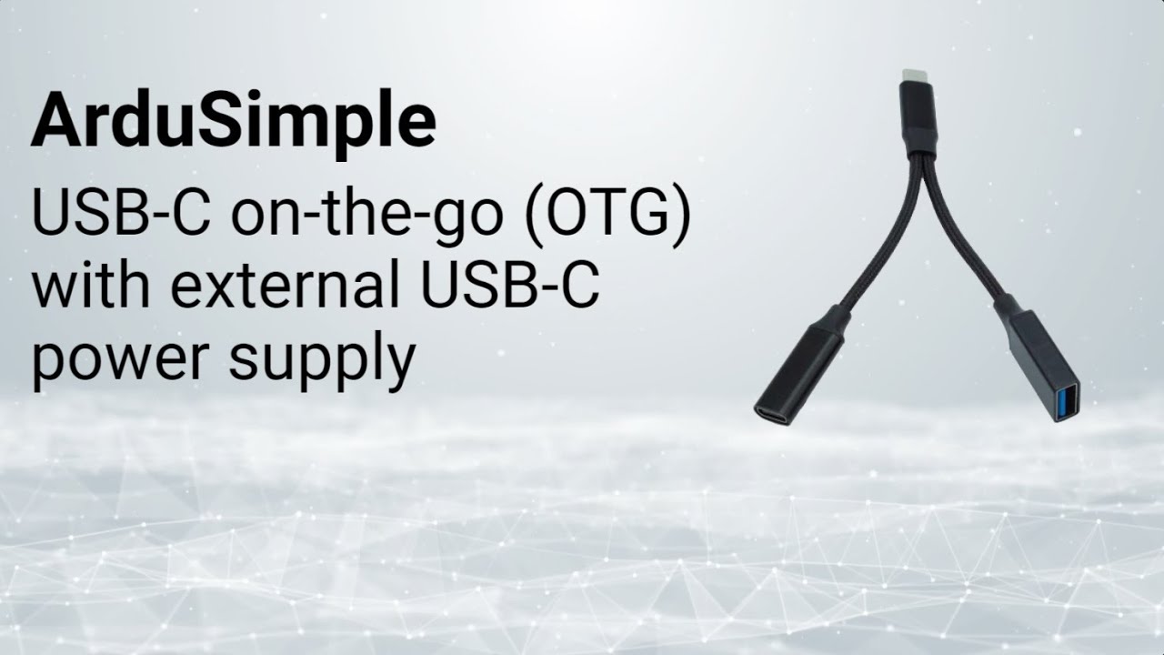 Ruxely Adaptateur Câble USB C OTG avec Power Supply,Charge Type C