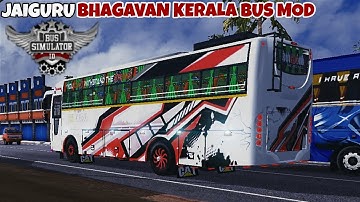 JAIGURU BHAGAVAN Kerala Bus Mod In Bus Simulator Indonesia - Bussid Bus Mod - Bussid Car Mod -Bussid