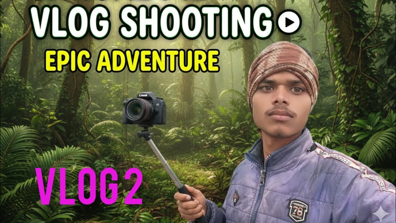 Vlog shooting in jungle 