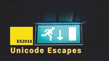ES2018 RegExp Unicode Escapes